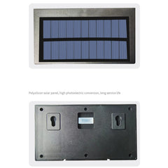 Aplica Solara De Exterior LED Practicpentrucasa, 13.5 cm x 8 cm, 150 Lumeni 60 LED 18W, IP65, 3 trepte de lumina, Senzor de Lumina, FORMA ARC, Alb Rece