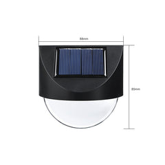 Aplica solara LED Practicpentrucasa, ABS/Policarbonat, rezistent la apa IP65, 1 LED, pentru gradina, casa, balcon, terasa, 1.2V, 600mah, 8.8 x 8.5 cm, alb rece