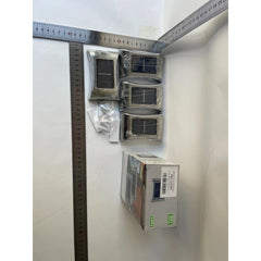 Aplica solara LED Practicpentrucasa, ABS/Policarbonat, rezistenta la apa IP65, 6 LED-uri, pentru perete, trepte, borduri, terasa, 1.2V, 600mah, 10 x 6.5 cm, doua moduri de prindere, lumina alb calda, gri