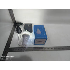 Bec portabil cu panou solar Practicpentrucasa, pentru camping, utilizare exterior/interior, 3.6V, 400 mAh, 6.2 x 10 cm, alb rece