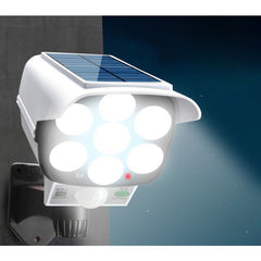Camera de supraveghere falsa, incarcare solara, 77 LED-uri, senzor de miscare, Practicpentrucasa