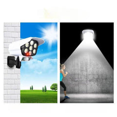 Camera de supraveghere falsa, incarcare solara, 77 LED-uri, senzor de miscare, Practicpentrucasa