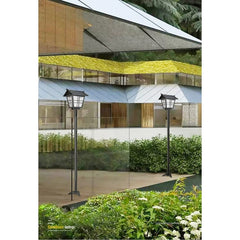 Lampa solara de tip stalp pentru gradina, Practicpentrucasa, Alb Rece