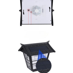 Lampa solara de tip stalp pentru gradina, Practicpentrucasa, Alb Rece