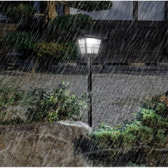 Lampa solara de tip stalp pentru gradina, Practicpentrucasa, Alb Rece