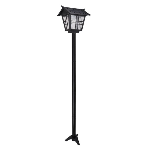 Lampa solara de tip stalp pentru gradina, Practicpentrucasa, Alb Rece