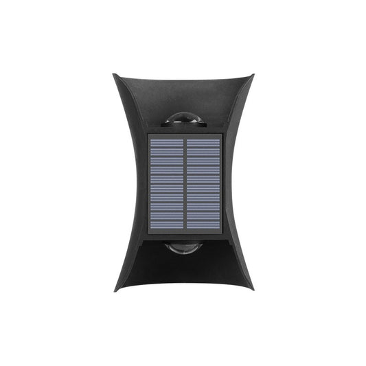 Lampa solara LED bidirectionala bicolora Practicpentrucasa, comutator culoare led, IP65, rezistent la apa, baterie 1.5 V, 400mah, 2 LED-uri, 13.5 x 9 cm, material ABS, multicolor