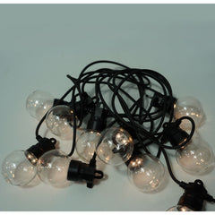 Instalatie Craciun, 5 M, 10 de LED-uri, alb-cald, model cu bulb, liniara, solara, interior/exterior, Practicpentrucasa