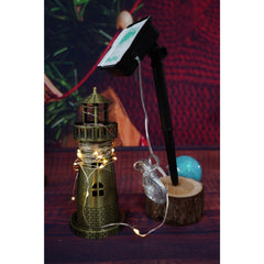 Instalatie Craciun, 5 metri, 50 de LED-uri, alb cald, cu energie solara, fir de cupru, liniar, interior/exterior, Practicpentrucasa