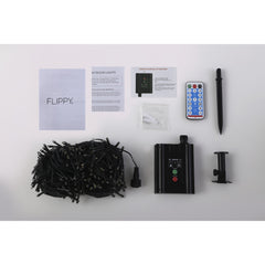 Instalatie luminoasa de Craciun cu LED, 300 LED-uri, 32 metri lungime, 8 programe, interior/exterior, incarcare solara, alb cald, Practicpentrucasa