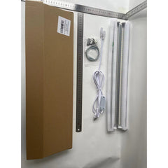 Lampa dubla pentru cresterea plantelor Practicpentrucasa, 50 cm, T5, tehnologie LED, nu afecteaza plantele, potrivit pentru intregul ciclu de crestere, lumina alb calda