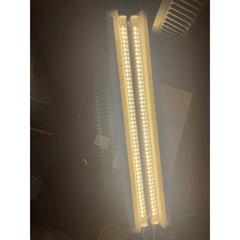 Lampa dubla pentru cresterea plantelor Practicpentrucasa, 50 cm, T5, tehnologie LED, nu afecteaza plantele, potrivit pentru intregul ciclu de crestere, lumina alb calda