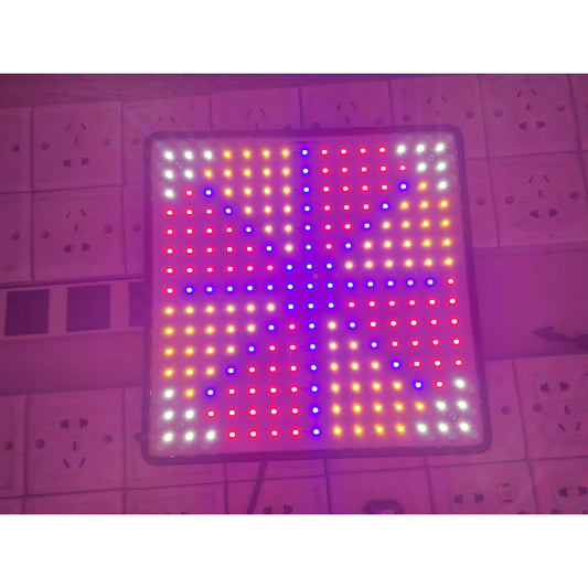 Lampa LED 15W Practicpentrucasa, pentru cresterea plantelor in interior, material ABS, cu agatatoare, 25 x 25 cm, multicolor