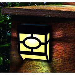 Lampa solara cu senzor Geometric, IP65, Lumina Alb cald, Practicpentrucasa