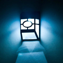 Lampa solara cu senzor Geometric, IP65, Lumina Alb rece, Practicpentrucasa