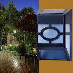 Lampa solara cu senzor Geometric, IP65, Lumina Alb rece, Practicpentrucasa