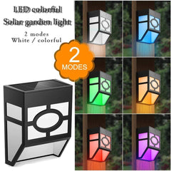 Lampa solara cu senzor Geometric, IP65, Lumina colorata, Practicpentrucasa