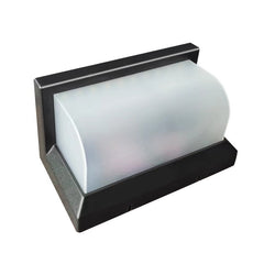 Aplica Solara De Exterior LED Practicpentrucasa, 13.5 cm x 8 cm, 150 Lumeni 60 LED 18W, IP65, 3 trepte de lumina, Senzor de Lumina, FORMA ARC, Alb Rece