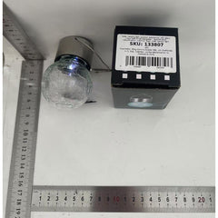 Lampa Solara Practicpentrucasa, LED, Tip Candelabru Mic, Cu Bila Din Sticla Crapata, Exterioara, Impermeabila, Iluminare 6-12 H, Multicolor