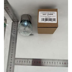 Lampa Solara Practicpentrucasa, LED, Tip Candelabru Mic, Cu Bila Din Sticla Crapata, Exterioara, Impermeabila, Iluminare 6-12 H, Alb