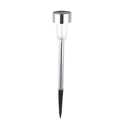 Lampa solara Led decorativa pentru gradina, Argintie, Practicpentrucasa, Lumina Multicolor