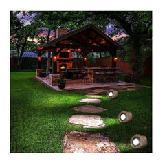 Lampa solara LED decorativa pentru gradina Practicpentrucasa, imitatie piatra, lumina puternica 4 LED-uri, 12 x 15 cm, material ABS, baterie Ni-MH, 600 mAh, panou solar 2V, lumina alb rece, gri