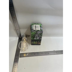 Lampa Solara LED Decorativa sub forma de Bulb, pentru exterior, suspendata, IP65, Ultron Transparent, lumina calda, Practicpentrucasa