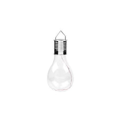 Lampa Solara LED Decorativa sub forma de Bulb, pentru exterior, suspendata, IP65, Ultron Transparent, lumina calda, Practicpentrucasa