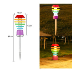 Lampa solara LED design modern pentru gradina Practicpentrucasa, inaltime 45 cm, 2 moduri de utilizare, 45 x 10 cm, material sticla si ABS, 2V, ABS, 600mAh, alb cald si alb rece, mulicolor