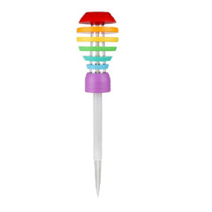 Lampa solara LED design modern pentru gradina Practicpentrucasa, inaltime 45 cm, 2 moduri de utilizare, 45 x 10 cm, material sticla si ABS, 2V, ABS, 600mAh, alb cald si alb rece, mulicolor