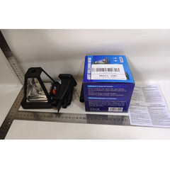 Lampa Solara LED, Practicpentrucasa, Tip Felinar, pentru Perete/Sol, 10.8 x 12.3 x 46 cm, 3 Moduri, Lumina Calda, din ABS si PP, Negru