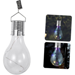 Lampa Solara LED, Practicpentrucasa, Model Bec, pentru Exterior, IP65, Lumina Multicolora, Transparent
