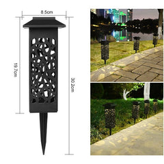 Lampa solara LED Practicpentrucasa, tip felinar cu acoperis, pentru gradina, inaltime 30.2 cm, putere 0.2W, 1.2V, 600mAh, alb cald