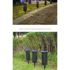 Lampa solara LED Practicpentrucasa, tip felinar cu acoperis, pentru gradina, inaltime 30.2 cm, putere 0.2W, 1.2V, 600mAh, alb cald