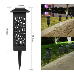 Lampa solara LED Practicpentrucasa, tip felinar cu acoperis, pentru gradina, inaltime 30.2 cm, putere 0.2W, 1.2V, 600mAh, alb rece