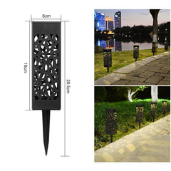 Lampa solara LED Practicpentrucasa, tip felinar, pentru gradina, inaltime 28.5 cm, putere 0.2W, 1.2V, 600mAh, alb cald