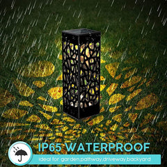 Lampa solara LED Practicpentrucasa, tip felinar, pentru gradina, inaltime 28.5 cm, putere 0.2W, 1.2V, 600mAh, alb cald