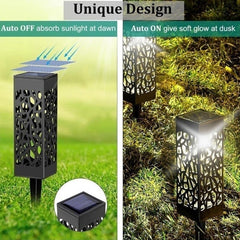 Lampa solara LED Practicpentrucasa, tip felinar, pentru gradina, inaltime 28.5 cm, putere 0.2W, 1.2V, 600mAh, alb rece