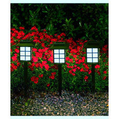 Lampa solara Led pentru gradina, Tip felinar, Practicpentrucasa, Albastru