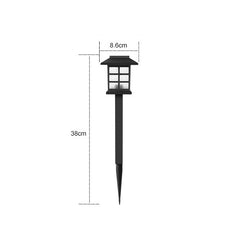 Lampa solara Led pentru gradina, Tip felinar, Practicpentrucasa, Rosu