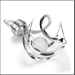 Lampa solara LED RGB spirala pentru gradina/terasa Practicpentrucasa, se roteste de la vant, 35 x 5.5 cm, rezistenta la apa, 2V, 600 mAh, multicolor