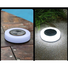 Lampa solara LED, sub forma de cerc, pentru gazon sau gradina, Rezistenta la apa, Practicpentrucasa, Alb rece