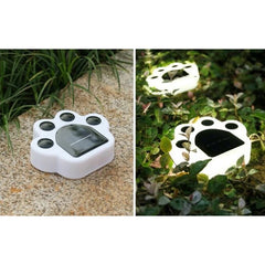 Lampa solara LED, Tip laba de urs, pentru gazon sau gradina, Rezistenta la apa, Practicpentrucasa, Alb rece