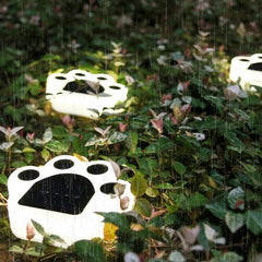 Lampa solara LED, Tip laba de urs, pentru gazon sau gradina, Rezistenta la apa, Practicpentrucasa, Alb rece