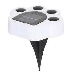 Lampa solara LED, Tip laba de urs, pentru gazon sau gradina, Rezistenta la apa, Practicpentrucasa, Alb rece