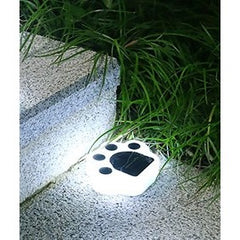 Lampa solara LED, Tip laba de urs, pentru gazon sau gradina, Rezistenta la apa, Practicpentrucasa, Alb rece