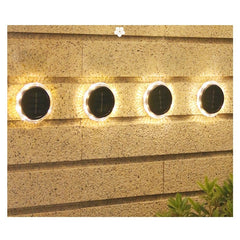 Lampa solara LED tip spot pentru gradina Practicpentrucasa, 8 LED-uri, material ABS si Policarbonat, baterie 1.2V, 600mah, 12 x 13.5 cm, alb cald