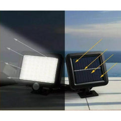 Lumina cu incarcare solara, 56 LED cu 1 grila pe inductie, montaj pe perete, Practicpentrucasa