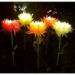 Lampa Solara LED tip Crizantema cu o floare pentru Gradina, Inaltime 80 cm, Practicpentrucasa