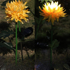 Lampa Solara LED tip Crizantema cu o floare pentru Gradina, Inaltime 80 cm, Practicpentrucasa